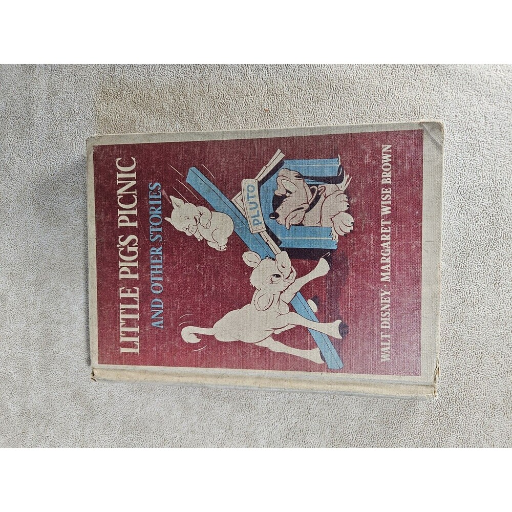 Little Pig's Picnic and Other Stories Walt Disney Margaret Wise Brown 1939 Vtg